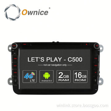 Ownice C500 Android 6.0 Quad core Car Electronics navi for VW PASSAT GOLF support DVR TV 4G LTE DAB+ Tunner